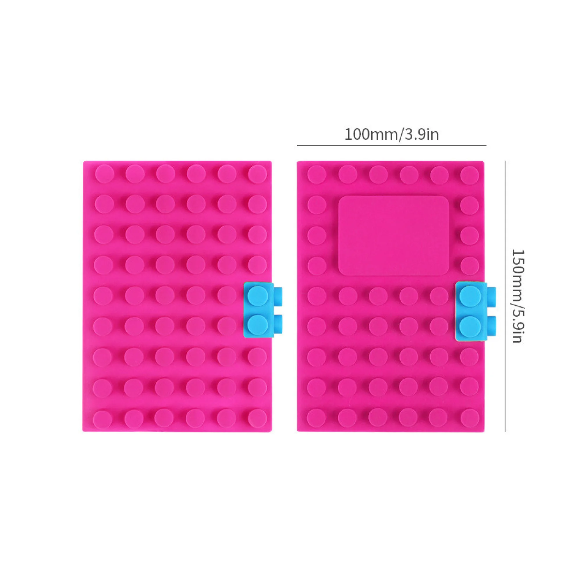 Silicone-Covered A6 Loose-Leaf Notebook with Dot or Step Pattern thumbnail 6