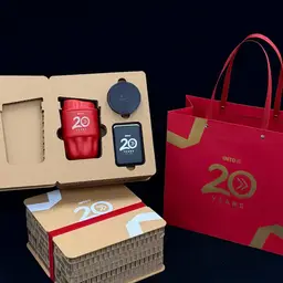 Red Tumbler, Power Bank, and Bluetooth Speaker Gift Set thumbnail 1