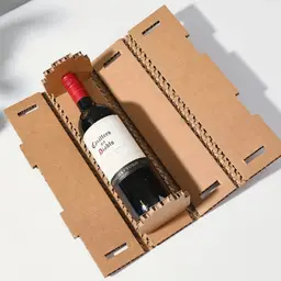 Dark Glass Bottle in Corrugated Paper Gift Box thumbnail 1
