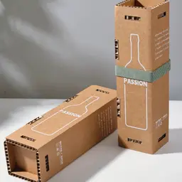Dark Glass Bottle in Corrugated Paper Gift Box thumbnail 4