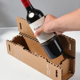 Dark Glass Bottle in Corrugated Paper Gift Box thumbnail 2