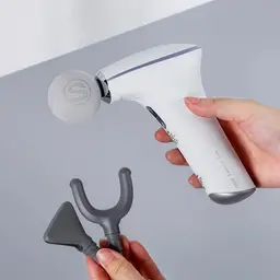 White Neck Massager and Handheld Fascia Gun Set thumbnail 5