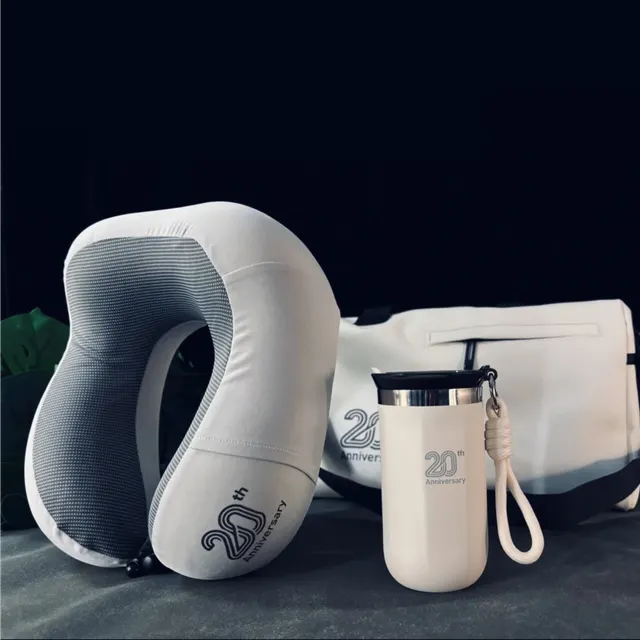 Business Travel Relaxation Kit: Anniversary Edition Headrest and Accessory Box
