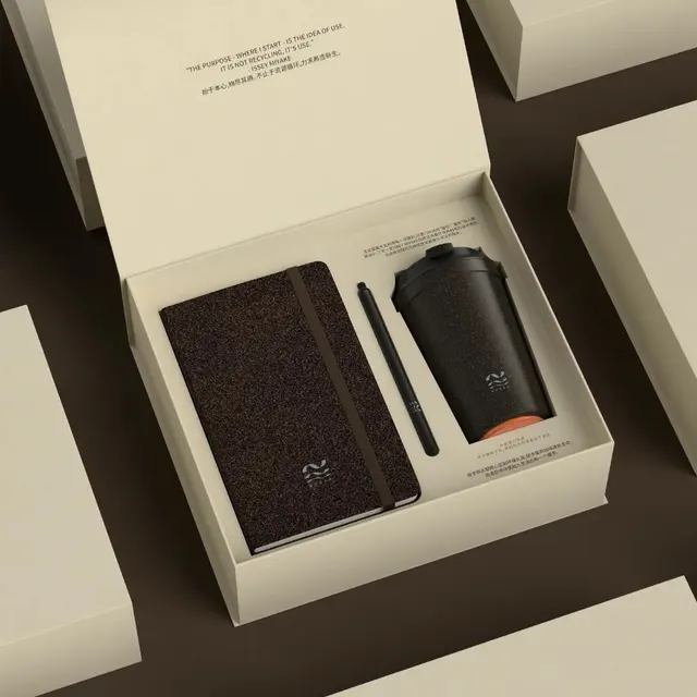 Speckled Notebook, Pen, and Tumbler Gift Set