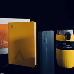 Yellow A5 Notebook, Pen and 480 ml Tumbler Gift Set thumbnail 6