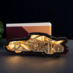 Classic Car Wooden Night Light Gift Set thumbnail 3