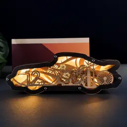 Classic Car Wooden Night Light Gift Set thumbnail 2