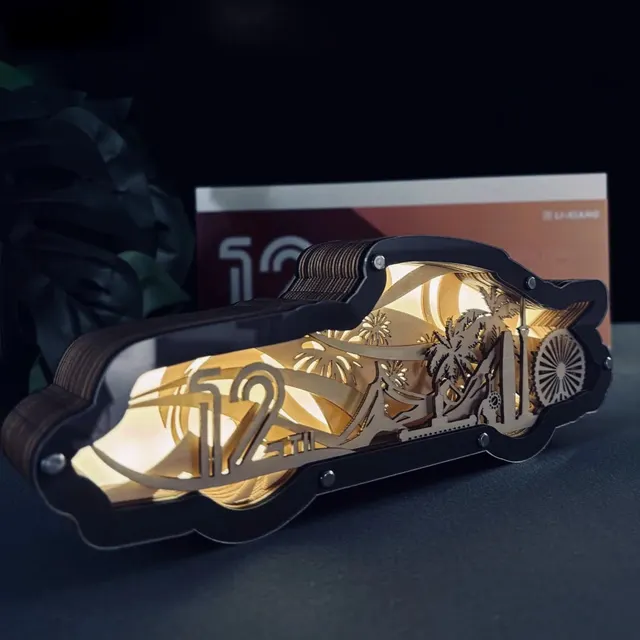 Classic Car Wooden Night Light Gift Set corporate gift set