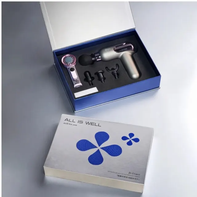 Handheld Fan and Massage Gun Gift Set corporate gift set