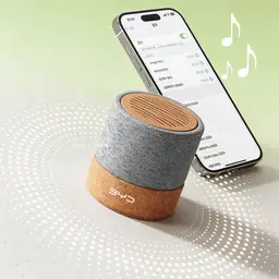 Cork and White Notebook, Tumbler, and Bluetooth Speaker Gift Set thumbnail 5