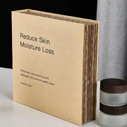 Frosted Glass Cosmetic Bottle and Jar Gift Set in Beige Rigid Box thumbnail 1