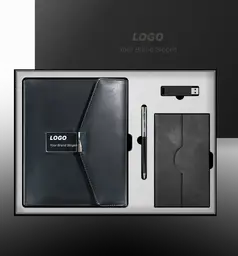Modern Executive Power Bank Diary Set with Custom Presentation Box thumbnail 2