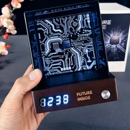 Desk Organizer with Digital Clock and Night Light thumbnail 5