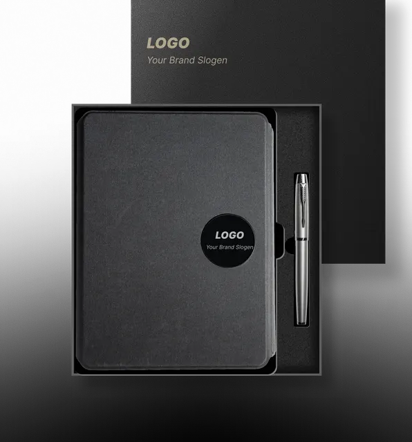 Multi-Functional Wireless Charging Notebook Gift Box for Office