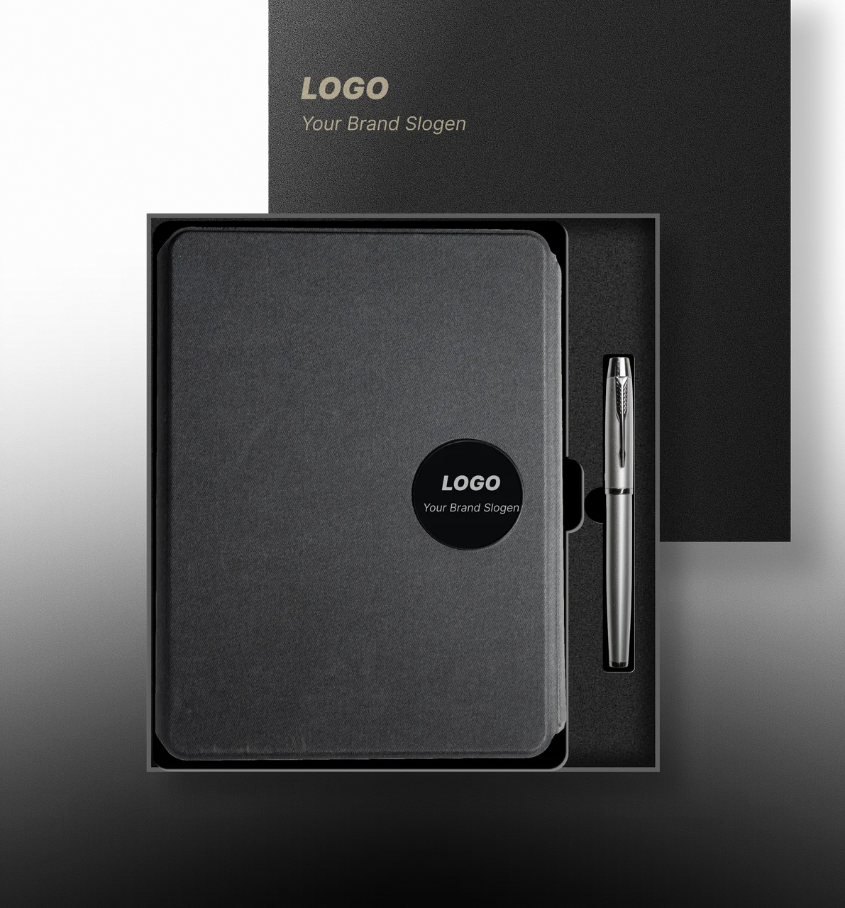 Multi-Functional Wireless Charging Notebook Gift Box for Office
