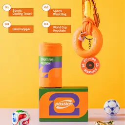 Rolled Towel, Waist Bag & Carabiner Keychain Gift Set thumbnail 3