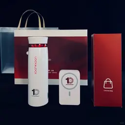 White Thermos, Wireless Charger and Canvas Tote Gift Set thumbnail 4