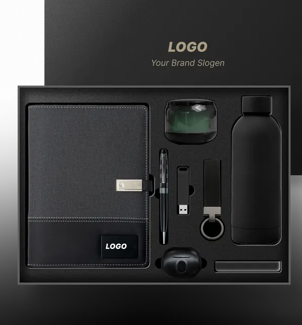 Ultimate Executive Wireless Charging Notebook with Power Bank Gift Set