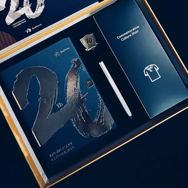 A5 Notebook, Badge, Pen and Polo Shirt Gift Set in Rigid Box