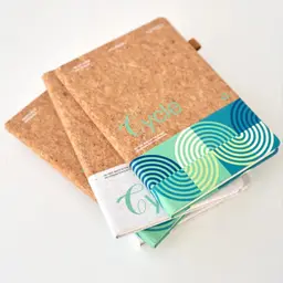 Cork Notebook, Cork Pen, and Gray Felt Laptop Sleeve Gift Set thumbnail 4