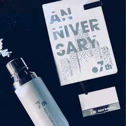 White Notebook, Card Holder and Thermos Gift Set thumbnail 3