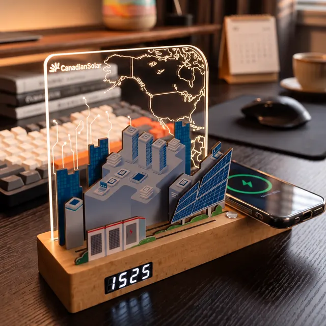 Wireless Charger & Clock Desk Organizer Gift Set corporate gift set