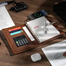Leather Charging Notebook Set with Luxury Presentation Box thumbnail 5