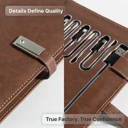 Leather Charging Notebook Set with Luxury Presentation Box thumbnail 8