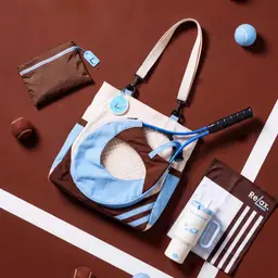 Beige Tote Bag, Tumbler, Towel & Pouch Gift Set thumbnail 8
