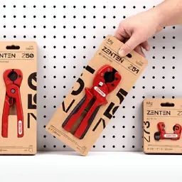 Red Metal Tool Set with Ergonomic Grips on Cardboard Backing thumbnail 3