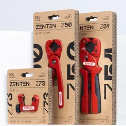 Red Metal Tool Set with Ergonomic Grips on Cardboard Backing thumbnail 2