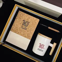 Cork Notebook, Cork Pen and White Ceramic Mug Gift Set thumbnail 6