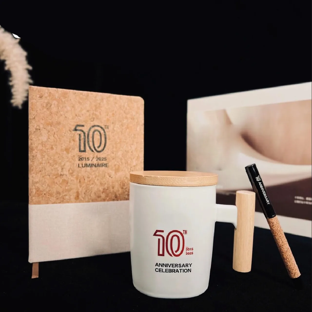 Cork Notebook, Cork Pen and White Ceramic Mug Gift Set — alternate view 5
