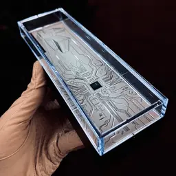 Light and Shadow Lamp with Circuit Design in Clear Box thumbnail 1