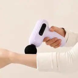 Purple Fitness Gift Set with Water Bottle, Towel & Massage Gun thumbnail 4