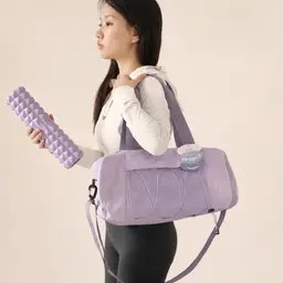 Purple Fitness Gift Set with Water Bottle, Towel & Massage Gun thumbnail 2