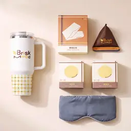 Beige Tote Bag Gift Set with Tumbler and Phone Stand thumbnail 10