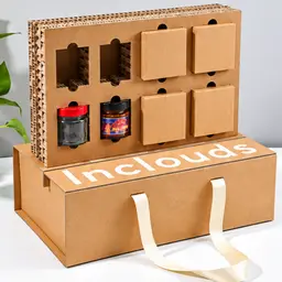 Glass Jar Snack Gift Set in Kraft Box thumbnail 3