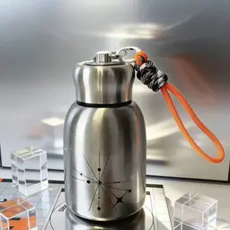 Silver Water Bottle, Headphones, and Power Bank Gift Set thumbnail 4