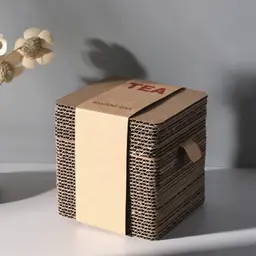 Clear Glass Tea Jar in Corrugated Paper Gift Box thumbnail 2