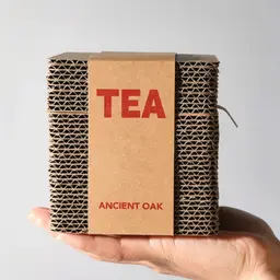 Clear Glass Tea Jar in Corrugated Paper Gift Box thumbnail 1
