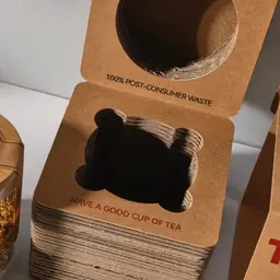 Clear Glass Tea Jar in Corrugated Paper Gift Box thumbnail 3