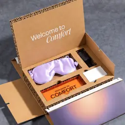 Wireless Charger and Sleep Mask Gift Set in a Corrugated Box thumbnail 3