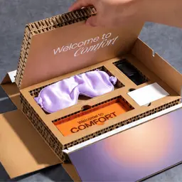 Wireless Charger and Sleep Mask Gift Set in a Corrugated Box thumbnail 1