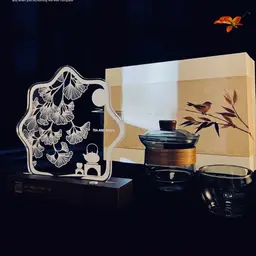 Glass Gaiwan Tea Set with Acrylic Star Light thumbnail 3