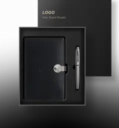 Executive Wireless Charging Notebook and Pen Gift Box thumbnail 1