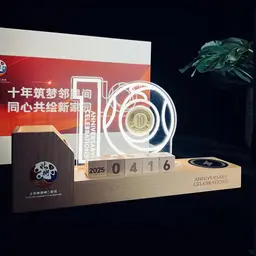 Wooden Desk Organizer with Wireless Charger and Calendar thumbnail 5