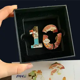 Custom Milestone Number Pin Collection in Premium Box thumbnail 1