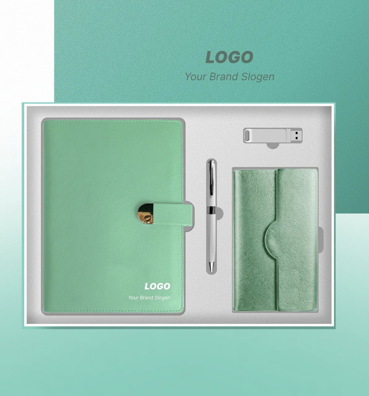 Minimalist Design Business Journal Kit for Clean Desk Setup