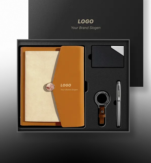 Contemporary Wireless Charging Journal and Stationery Gift Box